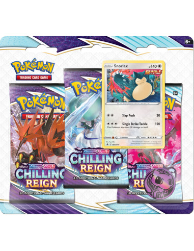Blister 3 Pack: Chilling Reign - Snorlax