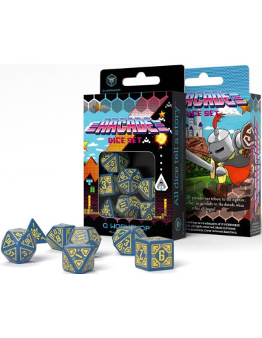 Dados Q WORKSHOP: Arcade Dice Set BUye (7pzs)