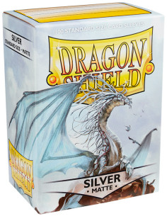 Protectores Dragon Shield: Matte - Silver (100pzs) -...