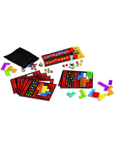 Ubongo contenido del juego de mesa