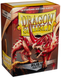 Protectores Dragon Shield: Ruby Matte (100pzs) - Standard