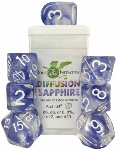 Dados Role 4 Initiative: Diffusion - Sapphire -...