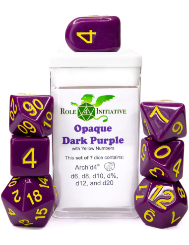 Dados Role 4 Initiative: Opaque Dark Purple -...